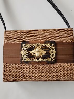 Bosom Buddy Bali Bag With Gold Bumble  Bee